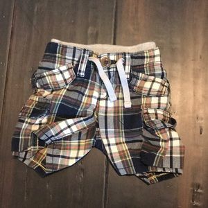 BabyGap 3-6 months plaid shorts